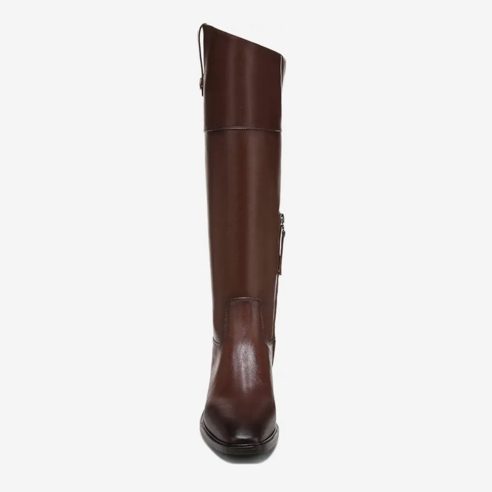 SAM EDELMAN $250 Women Drina Brown Leather Tall Riding Boots Shoes Size 5.5M NWT - Picture 3 of 8